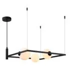 Gareth, nowoczesna lampa wisząca, czarna, G9, MDM-3975/3 BK